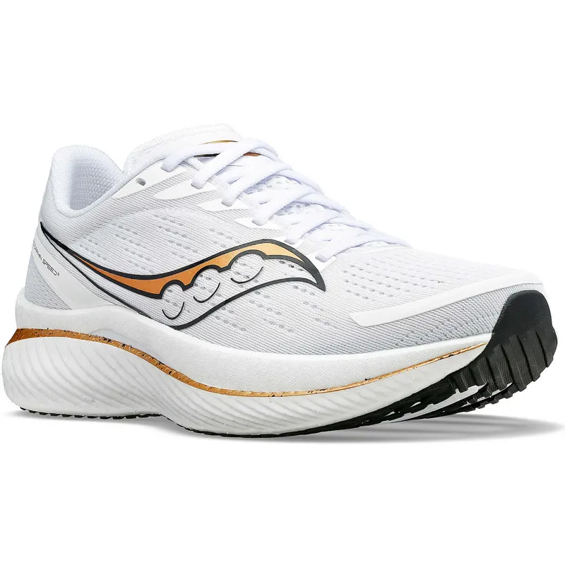 Saucony Men's Endorphin Speed 3 White/Gold-4
